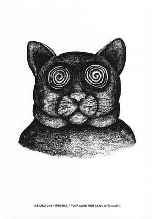 Pascal Colrat.
The cat who hypnotized (used hypnosis) to get all that he wanted.
© Pascal Colrat