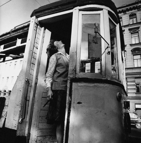 Boris Savelev. Tram driver. Leningrad. 1979. Silver gelatin print. MAMM collection