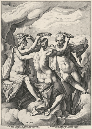 The Graces.
Jacob Matham after Hendrick Goltzius.
16th century. 
State Hermitage Museum, St. Petersburg