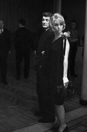 Viktor Rujkovich.
Jean Mare and Mylene Demongeot. Moscow. 
1963