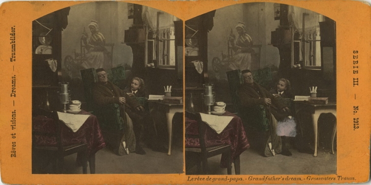 Unknown author.
Scene from the play 'Uncle's Dream'.
Late 19th – early 20th century.
Tinted albumen print.
MAMM collection