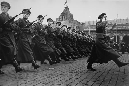 Anatoli Egorov.
Moscow. The Red Square. 40 years of the Soviet authority. 
November 7, 1957