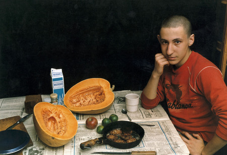 Vladimir Yankilevsky.
Boy with pumpkins. 
1991