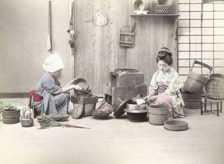 Unknown author.
Preparation of a dinner. 
1890s