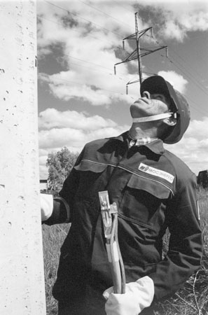 Electrical engineer of high-voltage lines, Moscow suburb.
2002