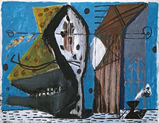 Markus Lüpertz.
Style: Eurydice.
1977-1978.
Oil and mixed media on canvas.
© State Russian Museum