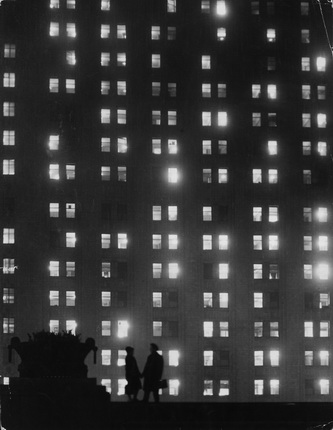 Vsevolod Tarasevich.
From the series 'Moscow University'.
The university at night.
1964.
Silver gelatin print.
MAMM collection