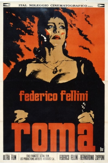 Итальянская афиша кинофильма «Рим», 1972. Из коллекции Фонда Феллини для кино, Сион