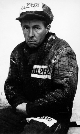 Unknown author.
Convict Alexander Solzhenitsyn in clothes of prisoner Sch-262. Kok-Terek.
March , 1953.
A. Solzhenitsyn family archive