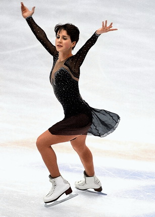 Sergei Guneyev.
Russian figure skater Irina Slutskaya during her performance at the XIX Winter Olympic Games in Salt Lake City. She won a silver medal for singles figure skating. USA, 2002.
RIA Novosti archive