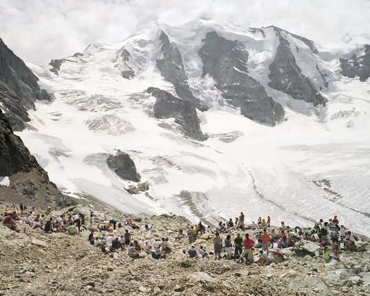 Matthieu Gafsou. In front of the Bernina. From the Alpes series. 2008 - 2012. Courtesy Galerie C, Neuchâtel