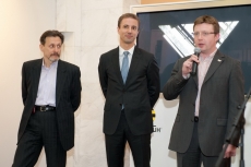 Петр Барышников (Prolab Production), Флориан Хюттль (Renault) и Сергей Кожевников (Panasonic)