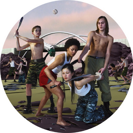 AES+F (Tatiana Arzamasova, Lev Evzovich, Evgeny Svyatsky + Vladimir Fridkes)
Last Riot 2. Tondo #6
2005
Digital print on canvas
MAMM/MDF collection