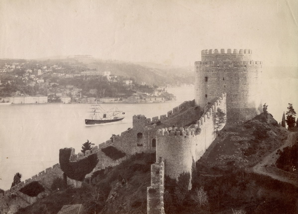 Sebah & Joaillier.
View on the Bosphorus with the Castles of Europe and Asia.
1880s