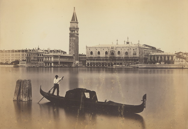 Carlo Naya.
View of the Biblioteca Marciana, the Campanile di San Marco and the Ducal Palace.
Venice.
1875