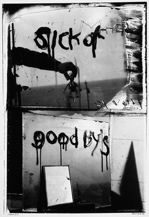 Robert Frank.
Sick of Good By's, Mabou, 1978.
Vintage gelatin-silver print. 64,7 x 33 cm.
Collection Fotomuseum Winterthur, gift from George Reinhart
