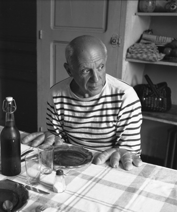 Robert Doisneau.
Les pains de Picasso. Vallauris, 1952.
© Atelier Robert Doisneau