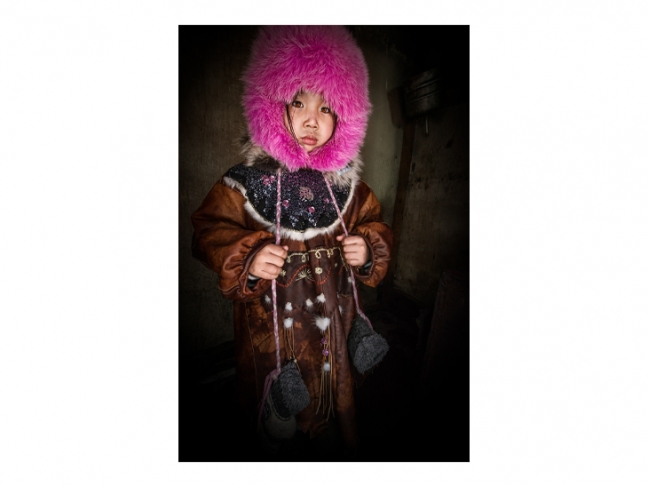 Olga Michi. Portrait of a girl. Chukchi ethnic group. Anadyr, Chukotka Autonomous Region, Russia. 2018.