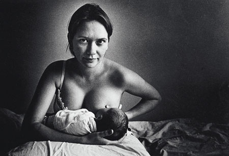 Valery Shchekoldin.
Krasnodar. Maternity Home #4. Mother. 
February , 1998. 
Collection of the Moscow House of Photography
