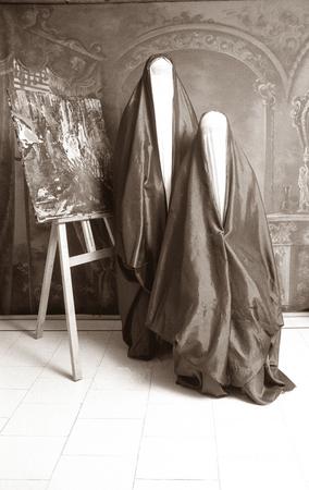 Shadi Ghadirian.
Portraits of a photographic studio Kadjar. 
Galleries FNAC, France