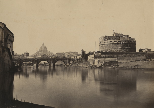 Томмазо Куччони.
Понте Сант Анжело и Замок Святого Ангела.
1860-е.
Альбуминовый отпечаток