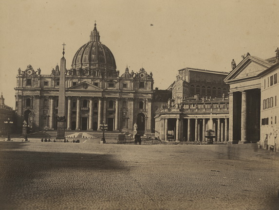 Томмазо Куччони.
Ватикан. Пьяцца ди Сан Пьетро.
1858.
Альбуминовый отпечаток