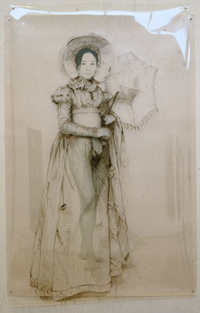 Бае Юн Сунг.
Платье художника - Энгр VII. 
2000. 
Частное собрание, Париж