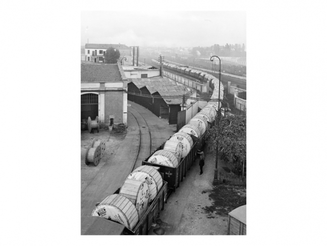 Girolamo Bombelli.
Pirelli Factory. Train station.
Bicocca, Milan, 1920—1930
© Collezioni ICCD, Roma