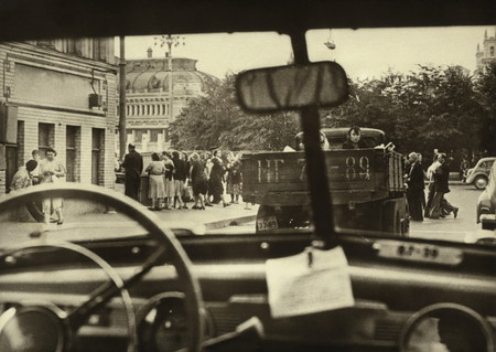 Евгений Щеглов.
Проект «Взгляд из автомобильного окна». 
1950-е. 
Собрание автора.
© Евгений Щеглов