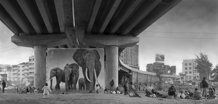 Nick Brandt.
Underpass with elephants (Lean back, your life is on track), 2015
© Nick Brandt