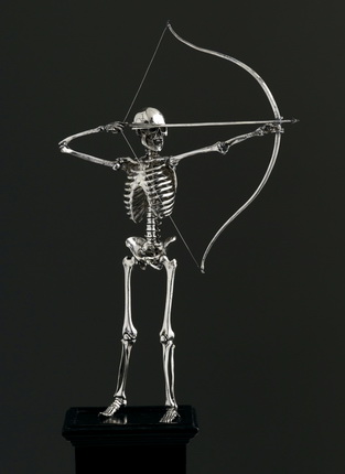 Unknown.
Untitled (Augsburg Skeleton).
17th century.
Silver with ebony base.
© DACS 2012 / RAO (Moscow) 2013