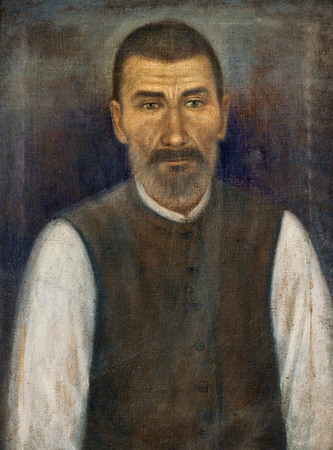 Panas Yarmolenko.
Portrait of Yemelian Cherednichenko’s Father-in-Law. 
1931. 
Property of Ivan Gonchar Museum