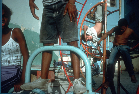 Alex Webb.
Cuba. Havana. Children playing in a playground. 
2000. 
© Alex Webb/Magnum Photos