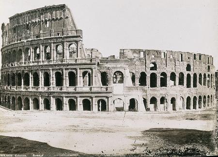 Роберто Риве.
Вид на Колизей. 
1860-1865. 
Museo di Roma - Archivo Fotografico Comunale, Италия