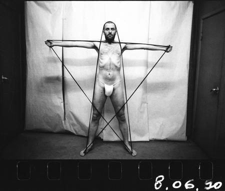 Andrey Chezhin.
From the series “Self-portrait. 366 days”. 
1990-1991. 
Author's collection