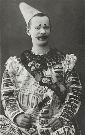 Unknown author.
Lavrenti Seliakhin (white clown Lavrov). 
1908. 
Museum of circus art, Saint Petersburg