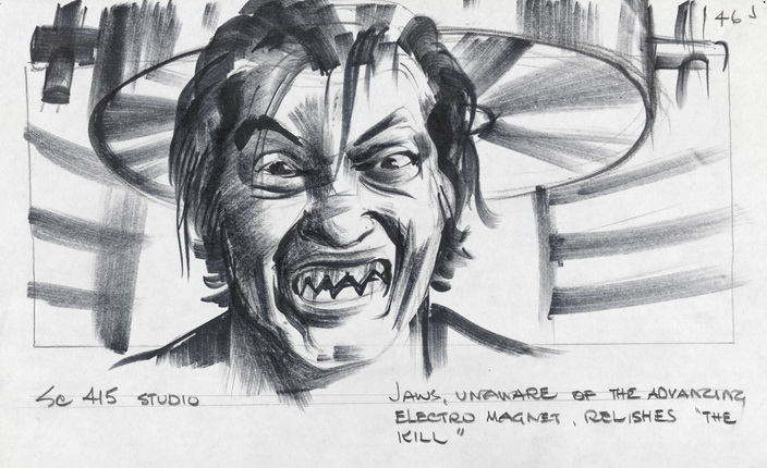 Jaws’ teeth sketch from The Spy Who Loved Me.
© 1977 Danjaq, LLC and United Artists Corporation. All rights reserved