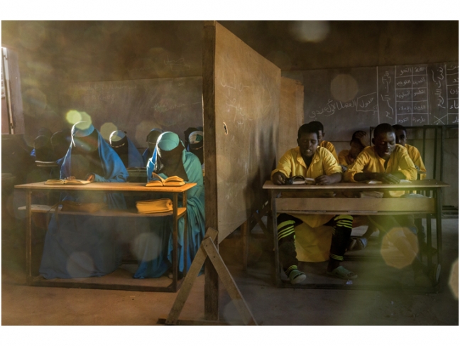 Pascal Maitre.
Niger, 2018.

Izala Islamic school at Agadez. The Izala reform movement advocates a return to the foundations and the use of conservative practices. The movement is historically connected with Boko Haram founder Mohamed Yusuf.

© Pascal Maitre/Myop/Panos.