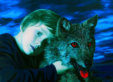 Petr Aхenoff.
From the project “Girl and Wolf”. 
2007. 
2006-2007. 
Artist’s Collection