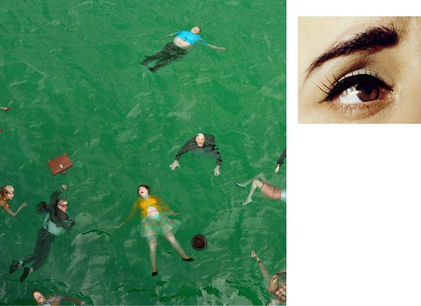 Alex Prager. 
Compulsion: 3:14pm, Pacific Ocean / Eye #9 (Passenger Casualties), 2012.
 
Courtesy Alex Prager Studio and Lehmann Maupin, New York, Hong Kong, and Seoul.