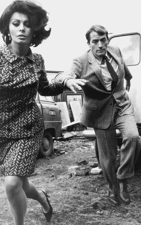 Tazio Secchiaroli.
Sophia Loren and Gregory Peck in film “Arabesque” 
1966. 
©Tazio Secchiaroli fund