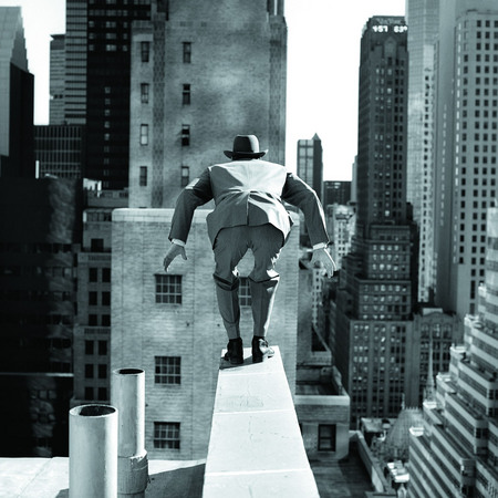 Rodney Smith.
Alan Leaping from 515 Madison ave. 
1999. 
Project’s partner CAMPER. 
DigitalPhoto
