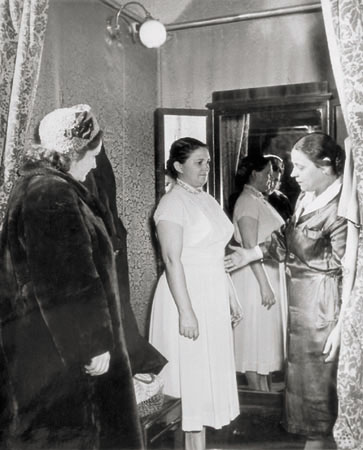 In Fitting Room. 
1950