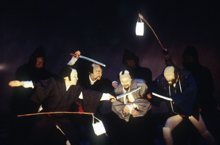 Martine Franck.
“The Flood Drummers”, Play at the Theatre du Soleil, Paris, France. 
1999. 
© Martine Franck / Magnum photos
