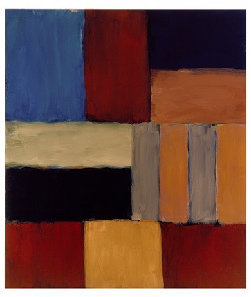 Sean Scully. Wall of Light Blue Black Sea, 2009. Oil on aluminum. Courtesy of the artist                                    © Sean Scully
