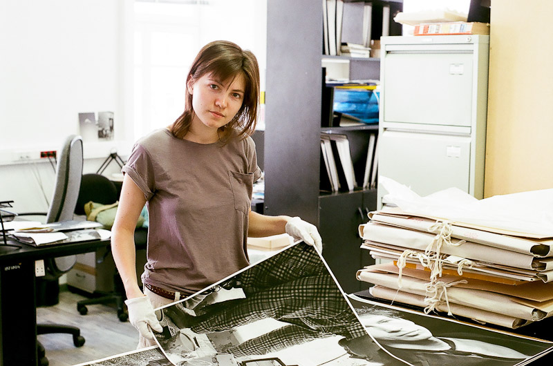 Nadezhda Krylova at her workplace