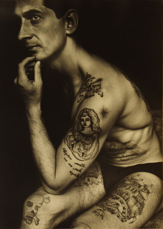 Sergey Vasiliev.
From “Tattoos” series, the end of 1980s. 
Vintage Gallery, Budapest