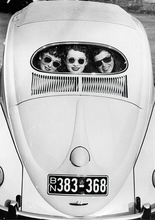 “Beetle” with oval window. 
1953. 
Volkswagen AG Archives