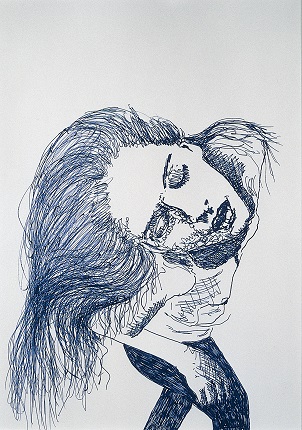 Розмари Трокель.
Без названия.
1978.
Фломастер, бумага
© VG Bild-Kunst
Фотограф: Бернхард Шауб