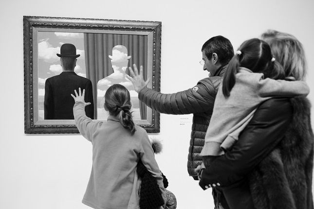 Gérard Uféras.
Centre Pompidou, René Magritte exhibition.
Paris, December 2016.
© Gérard Uféras